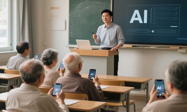 “银发族”对AI课程的热情远超想象 这里的老年人大学“刮”起AI风
